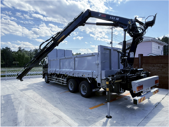 7tヒアブクレーン付き作業車